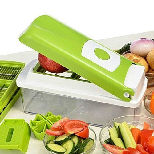 12-Piece Multifunctional Vegetable Chopper & Food Slicer